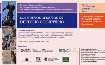 JORNADAS PREPARATORIAS XII CONGRESO ARGENTINO DE DERECHO SOCIETARIO Y VIII CONGRESO IBEROAMERICANO DE DERECHO SOCIETARIO Y DE LA EMPRESA