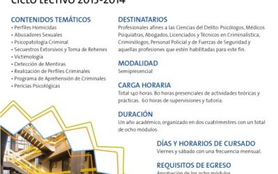 DIPLOMATURA UNIVERSITARIA EN PERFILES CRIMINALES