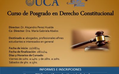 Curso de posgrado en Derecho Constitucional