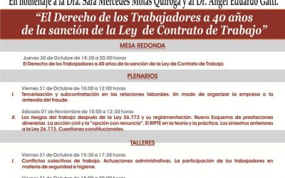 XL Jornadas de Derecho Laboral