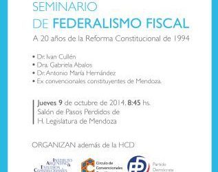 Primer seminario de Federalismo Fiscal