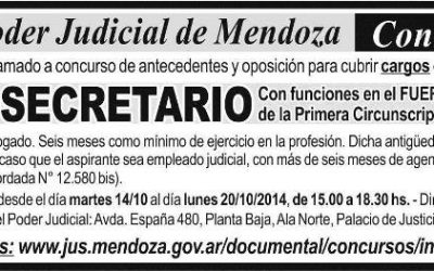 CONCURSO PROSECRETARIO FUERO PENAL