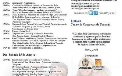 Invitación III Pre Congreso preparatorio de Niñez, Adolescencia y Familia