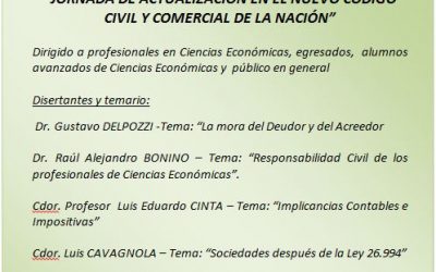 JORNADA DE ACTUALIZACIÓN EN EL NUEVO CÓDIGO  CIVIL Y COMERCIAL DE LA NACIÓN