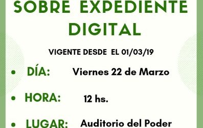 CAPACITACIÓN SOBRE EXPEDIENTE DIGITAL