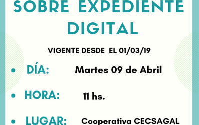 CAPACITACIÓN SOBRE EXPEDIENTE DIGITAL- GENERAL ALVEAR