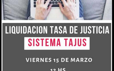 CHARLA LIQUIDACIÓN TASA DE JUSTICIA